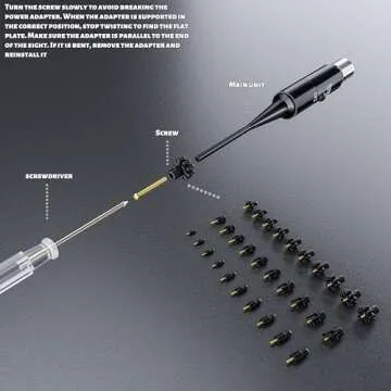 Professional Tactical Laser Boresighter Kit： Green Bore Sight with 30 Adapters - Multiple Calr Bore Sighting Laser - .17 Cal to 12GA Rifle Pistol Bore sighter - Perfectly Choice for All Gun