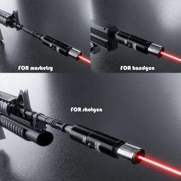 Professional Tactical Laser Boresighter Kit： Green Bore Sight with 30 Adapters - Multiple Calr Bore Sighting Laser - .17 Cal to 12GA Rifle Pistol Bore sighter - Perfectly Choice for All Gun