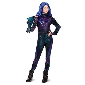 Disguise Disney Mal Descendants 3 Deluxe Girls' Costume Purple Small (Ize/4-6X)