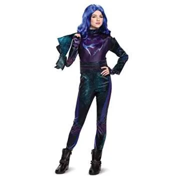 Disguise Disney Mal Descendants 3 Deluxe Girls' Costume Purple Small (Ize/4-6X)