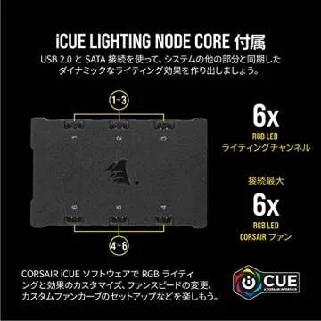 Corsair iCUE SP120 RGB Pro Performance 120mm Triple Fan Kit with Lighting Node Core
