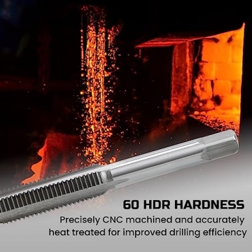 Anfrere 60pcs SAE & Metric Tap and Die Set, Metric Standard Rethreading Tool Kit, Coarse and Fine Threads for Cutting External and Internal Threads, Essential Repair Tool Kit with Storage Case