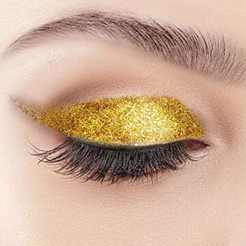 FANDAMEI 48 Color Glitter, 24 Color 5g Fine Glitter&24 Boxes Holographic Chunky Glitter Sequins, Iridescent Glitter Flakes for Nail Art,Cosmetic,Makeup. Body Face Glitter for Festival, Halloween