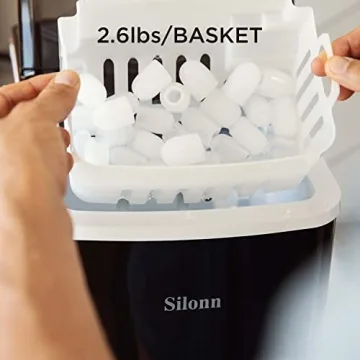 Silonn Ice Maker - 2L Capacity & Self-Cleaning Feature
