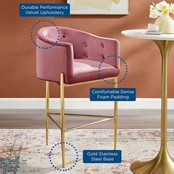 Savory Velvet Bar Stool – Elegant & Comfortable