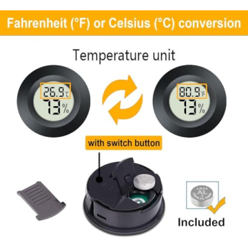 Accurate 4 Pack Mini Hygrometer Thermometer for Home