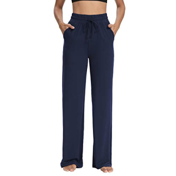 Sarin Mathews Yoga Pants - Wide Leg Comfy Joggers with Pockets