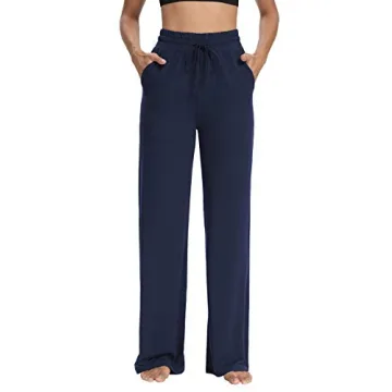 Sarin Mathews Yoga Pants - Wide Leg Comfy Joggers with Pockets