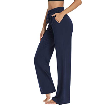 Sarin Mathews Yoga Pants - Wide Leg Comfy Joggers with Pockets