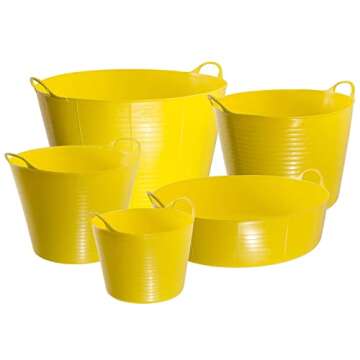 Gorilla Tubs Muck Buckets and Builders Tubs Yellow
