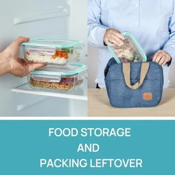 Vtopmart 22oz Glass Meal Prep Containers with Airtight Lids