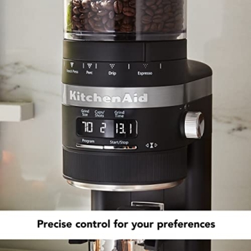 Stylish KitchenAid Burr Coffee Grinder - Quiet & Efficient