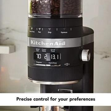 Stylish KitchenAid Burr Coffee Grinder - Quiet & Efficient
