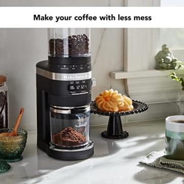 Stylish KitchenAid Burr Coffee Grinder - Quiet & Efficient