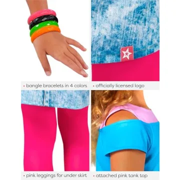 Courtney Moore 80's Costume Set for Girls by Rubies