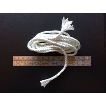 1/8" x 5' Wick It Up with US 1/8" Inch by 5' Feet Round Fiberglass Wick Kerosene Oil Lamps Lanterns Replacement Wicks Torch Wine Bottle Candle (18)