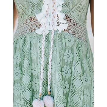 Stylish CUPSHE Mint Green Lace Summer Maxi Dress