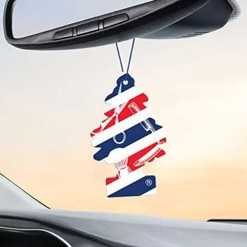 LITTLE TREES Air Fresheners Car Air Freshener. Hanging Tree Provides Long Lasting Scent for Auto or Home. Fresh Shave, 24 Air Fresheners