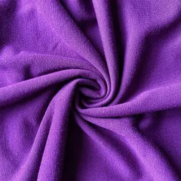 DANVOUY Womens T Shirt Casual Cotton Short Sleeve V-Neck Graphic T-Shirt Tops Tees Purple Large