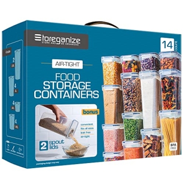 Storeganize 14pc Airtight Food Storage Containers with Lids