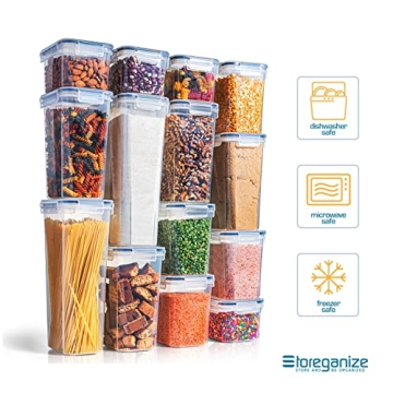 Storeganize 14pc Airtight Food Storage Containers with Lids