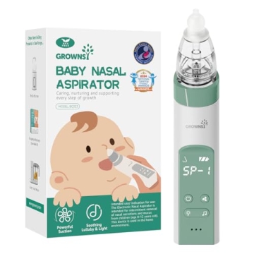 GROWNSY Nasal Aspirator for Baby, Electric Nose Aspirator for Toddler, Baby Nose Sucker, Automatic N...