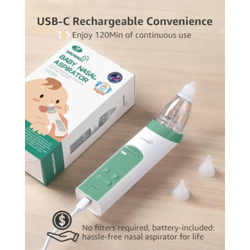GROWNSY Nasal Aspirator for Babies with Music and Light