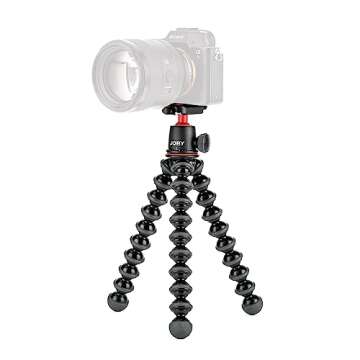 JOBY GorillaPod 3K Stand: Flexible Tripod for DSLR Cameras, 6.6Lbs Capacity, Made in Italy