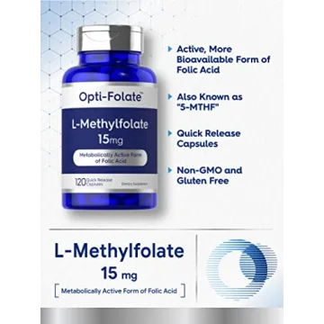 Carlyle L-Methylfolate 15mg Max Potency Gluten Free