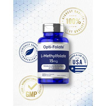 Carlyle L-Methylfolate 15mg Max Potency Gluten Free