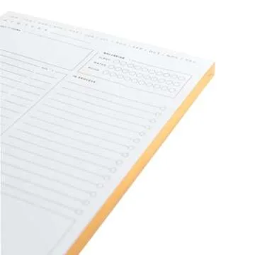 Russell+Hazel Desktop Daily Pad - Stylish Planner 80 Sheets