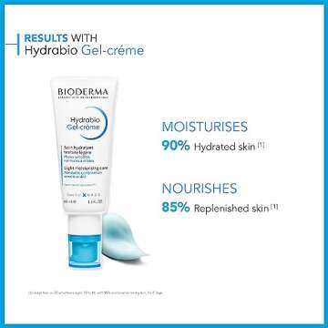 Bioderma - Face Cream - Hydrabio - Gel Cream Moisturizer - Provides Radiance - Cream Face Moisturizer for Normal to Combination Sensitive Skin, 1.33 Fl Oz (Pack of 1)