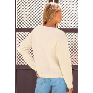 MEROKEETY Women's Cozy Long Sleeve Cardigan Sweater