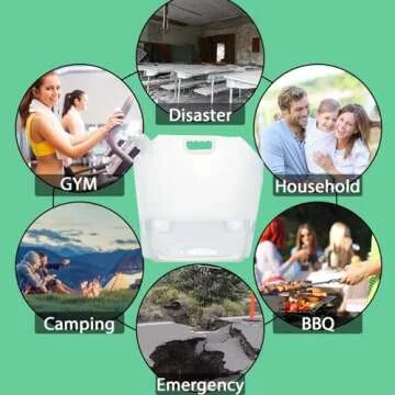 42 Gallons (16 pcs, 2.6 Gallons Each), Water Storage Containers, Emergency Water Storage,Collapsible Water Containers, for Fishing, Camping, Hiking&Survival Kit. (160L)