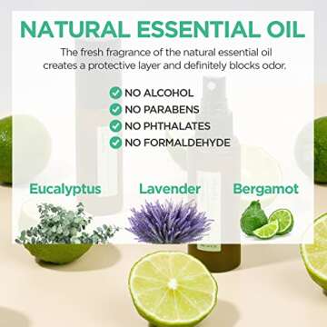 Pooretty Pre-Poo Aromatic Bathroom Toilet Spray, Potty Deodorizer, Neutralize Bad Odors (1.69 fl.oz.) - Soft Cotton & Baby Powder Scent