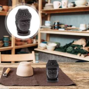 Wooden Religious Sakyamuni Buddha Head Figurine Statue Serenity Collection Buddha Head Statue,Buddha Statue,Buddha Statue Outdoor,Buddha Decor