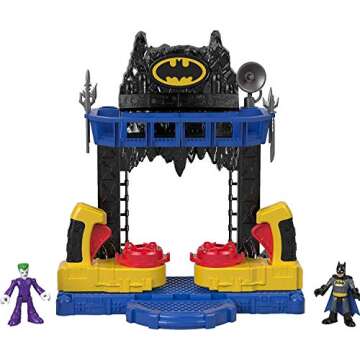 Fisher-Price Imaginext DC Super Friends Battle Batcave - Action-Packed Playset for Kids