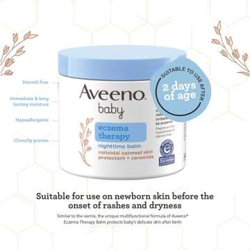 Aveeno Baby Eczema Therapy Night Balm for Sensitive Skin