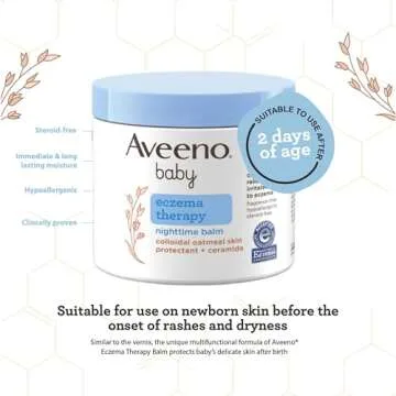 Aveeno Baby Eczema Therapy Night Balm for Sensitive Skin