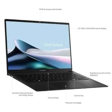 ASUS Zenbook 14 2024 - Lightweight Touchscreen Laptop