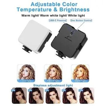 Herclear Phone Mount with Light for Content Creators