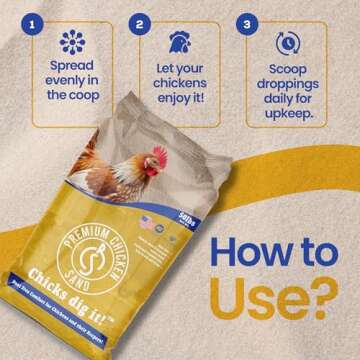 Premium Odor Eliminating Chicken Sand for Coops
