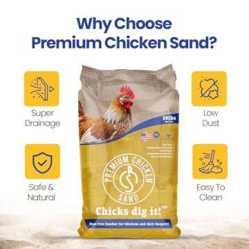 Premium Odor Eliminating Chicken Sand for Coops