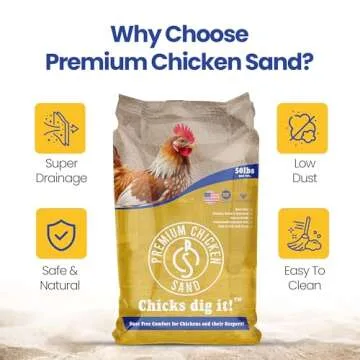 Premium Odor Eliminating Chicken Sand for Coops