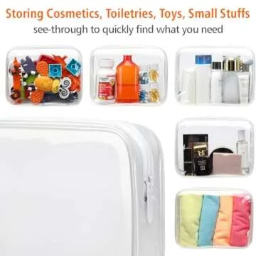 Stylish PACKISM Clear Makeup Bags for Effortless Travel