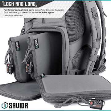 Savior Equipment Mobile Arsenal SEMA 19L Tactical Range Bag Backpack Pistol Case