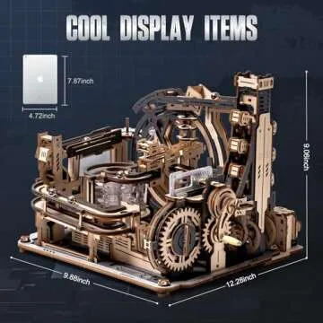 RoWood 3D Puzzles for Adults,Wooden Puzzles for Adults,Marble Run Model Kits,3D Wooden Puzzles for Adults,Birthday, for Adults&Teens