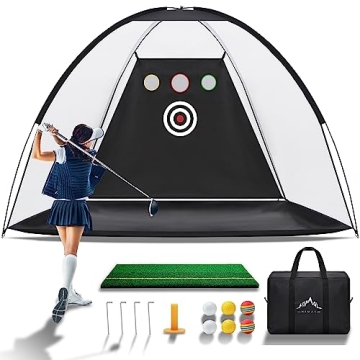 Himal Outdoors Heavy Duty Golf Practice Hitting Net - Perfect for Backyard Use with Quick Setup and ...