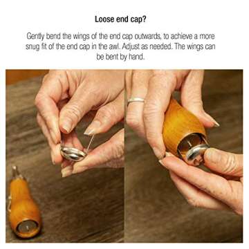 Speedy Stitcher Sewing Awl Kit with 180-yard Tube of Thread, Natural