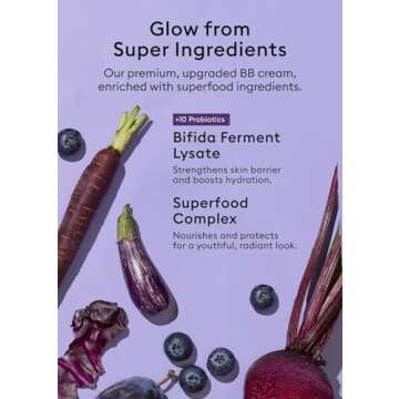 MISSHA M PERFECT COVER SERUM BB CREAM No.21 Light Beige, Skin Care Foundation Makeup, Tinted Moisturizer, Superfood Complex, Buildable Coverage, Glass Skin, Paraben Free,1.18 Fl oz